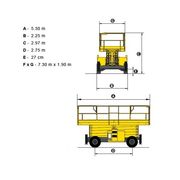 Дизельный ножничный подъемник Haulotte H 18 SXL