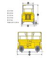 Дизельный ножничный подъемник Haulotte H 12 SX