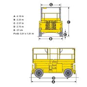 Дизельный ножничный подъемник Haulotte H 12 SX