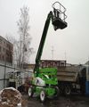 Niftylift HR21 Hybrid AWD с поднятой мачтой