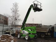 Niftylift HR21 Hybrid AWD с поднятой мачтой