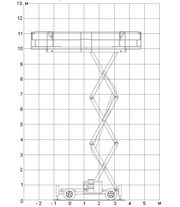 Дизельный ножничный подъемник Haulotte H 12 SXL