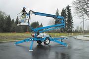 Прицепной подъемник Genie TZ-50 c выдвинутыми аутригерами